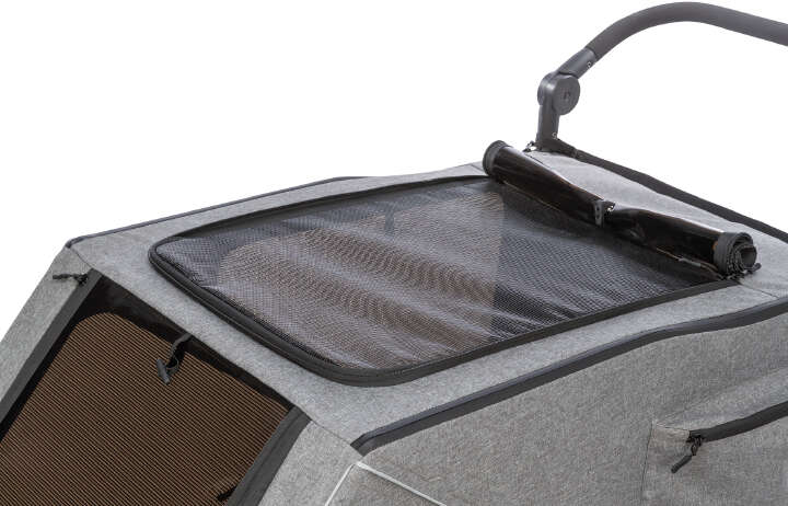 TRIXIE Fahrradanhänger mit Rampe